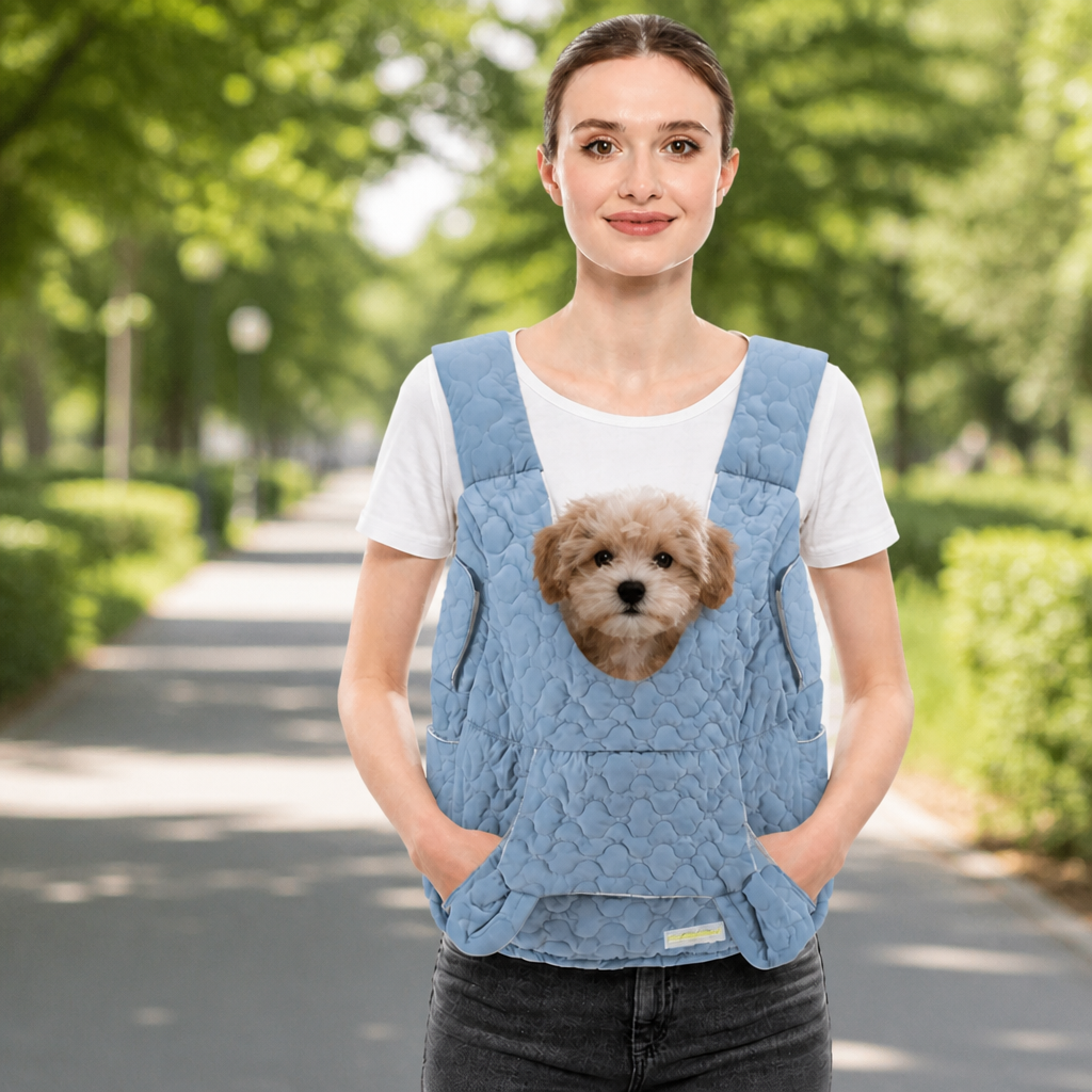Ortekor Waterproof & Windproof Hands-Free Pet Carrier (Front Chest Backpack)