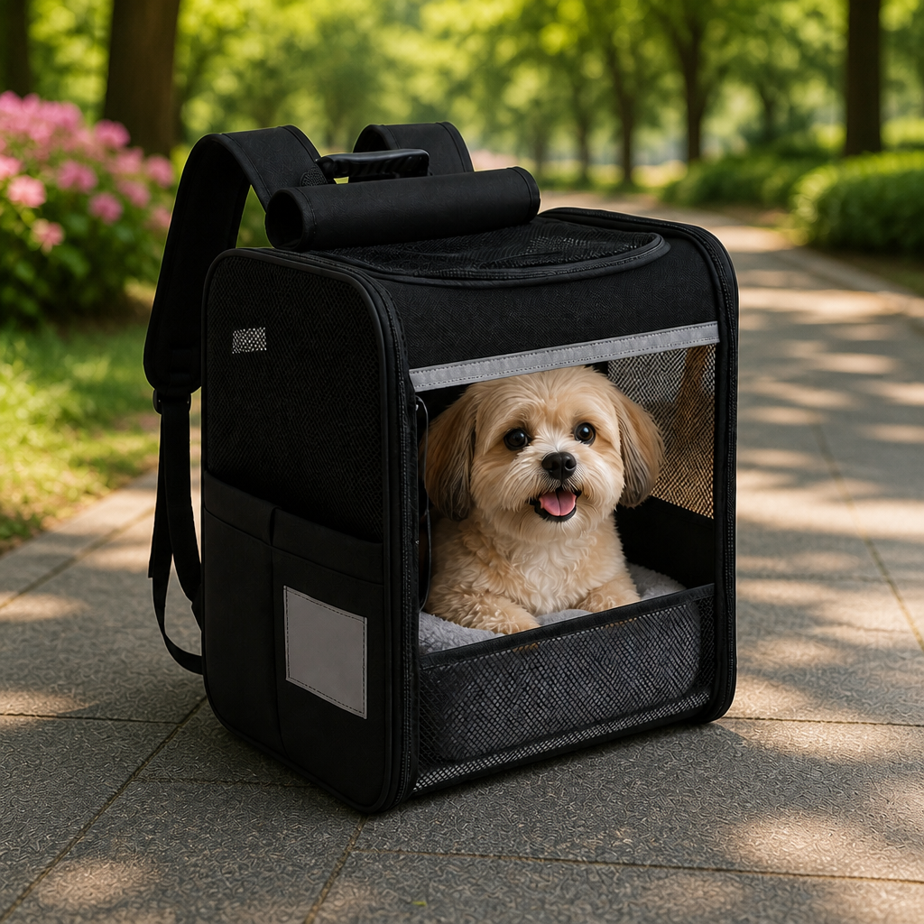 Ortekor Breathable Mesh & Water-Resistant Pet Backpack