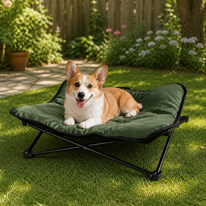 Ortekor Foldable Waterproof & Bite-Resistant Pet Bed (Detachable Pads)