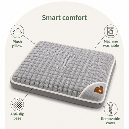 Ortekor Thickened Pillow & Anti-Skid Dog Bed (Detachable Cover)