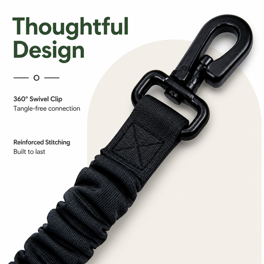 Ortekor Retractable Elastic Nylon Dog Car Seat Belt