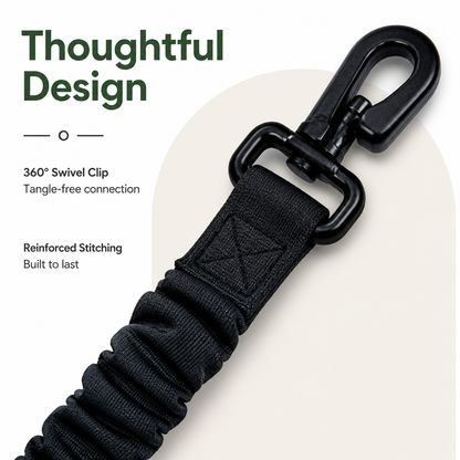 Ortekor Retractable Elastic Nylon Dog Car Seat Belt