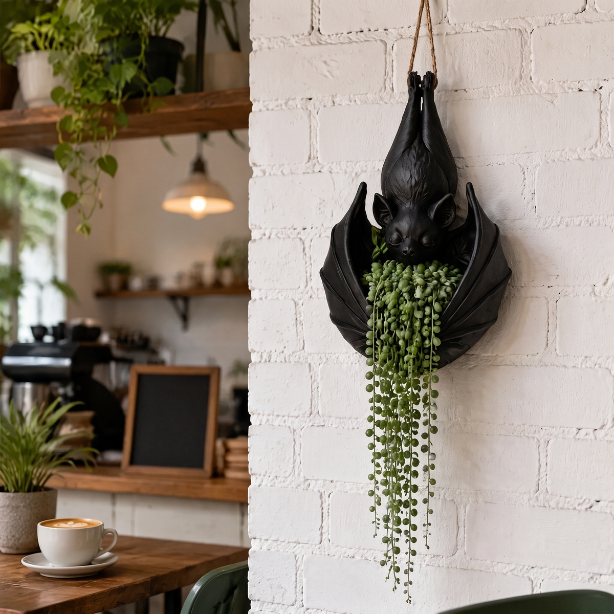 Noctiflora™ – Gothic Bat Hanging Planter