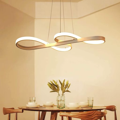 Adjustable Ring Ceiling Light with Remote Dimmable LED 37 in Gold for Dining Room Kitchen Island Modern Hanging Fixture 3-Color Temperature