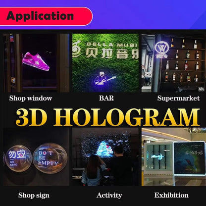 3D Holographic Fan Display – App-Controlled Floating LED Projector for Retail, Events & Advertising