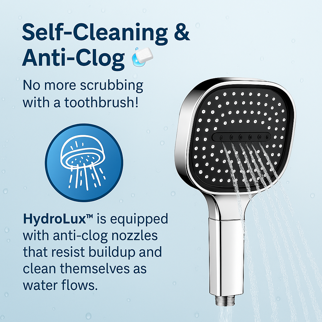 Filtered Showerhead with Pressure-Amplifying Jets for Low-Flow Homes – 3 Spray Modes, Tool-Free Install