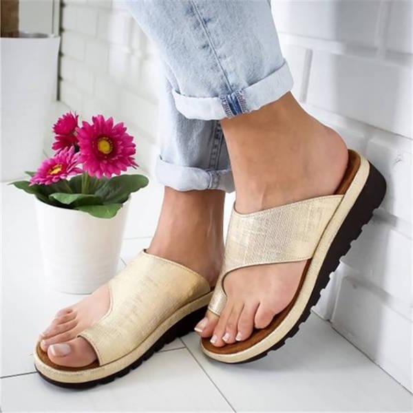 Sandales orthopédiques pour femmes avec semelle intérieure amortissante et rembourrage latéral pour un confort tout au long de la journée