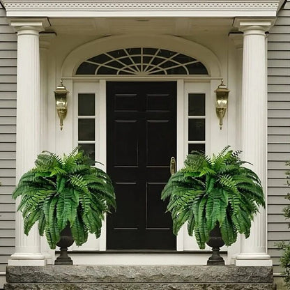 Fougère de Boston artificielle réaliste | Plante artificielle résistante aux UV pour décoration intérieure et extérieure