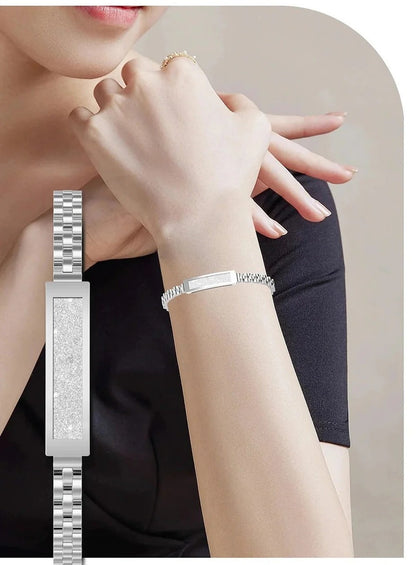 Traqueur de fitness pour femmes et hommes, bracelet de fitness et traqueur d'activité élégant avec moniteur de fréquence cardiaque