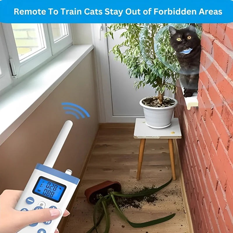 Comfortable Cat Training Collar with Sound & Vibration Alerts for Calm Behavior
