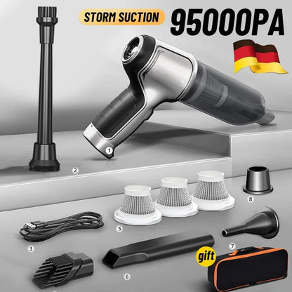 Efficient Cordless Vacuum Cleaner for Car Interior & Home with Intelligent Suction Control