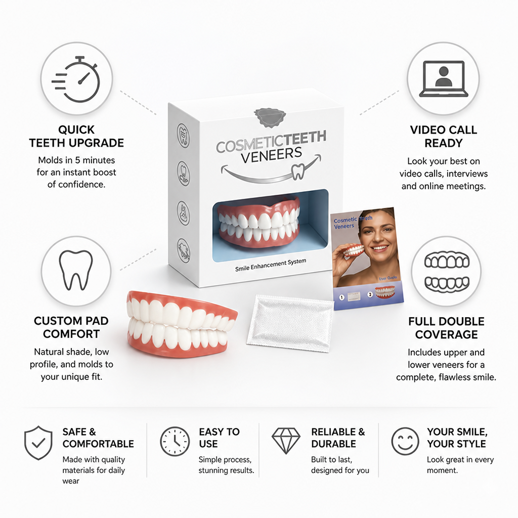 Quick-Mold Silicone Teeth Veneers (Full Upper & Lower)