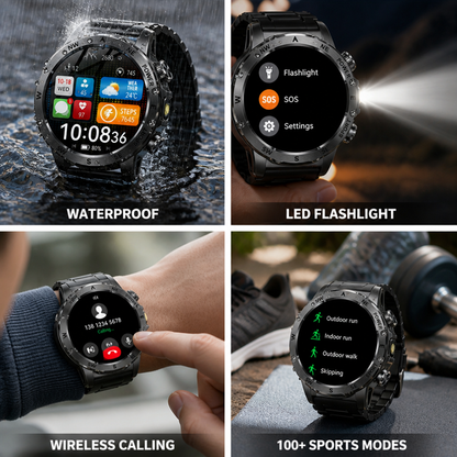 1.53-Inch HD Bluetooth Calling Swimproof Smartwatch