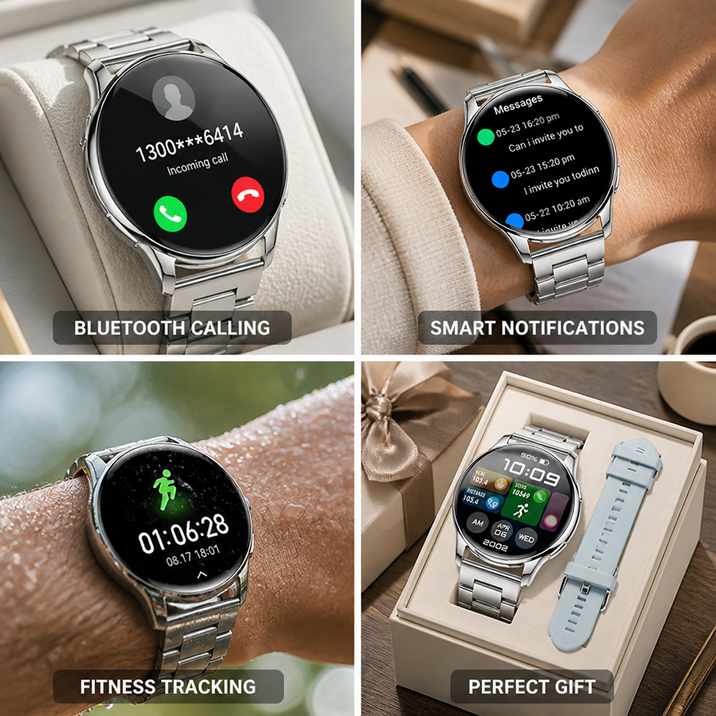 Full Touchscreen Bluetooth Calling Smartwatch (1.5-Inch)