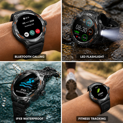 Montre connectée étanche tactile avec fonction appel