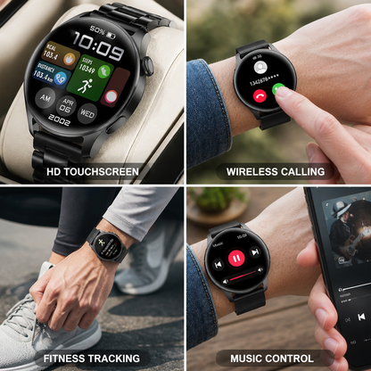 1.53-Inch HD Touchscreen Fitness Smart Watch (Bluetooth 5.3)