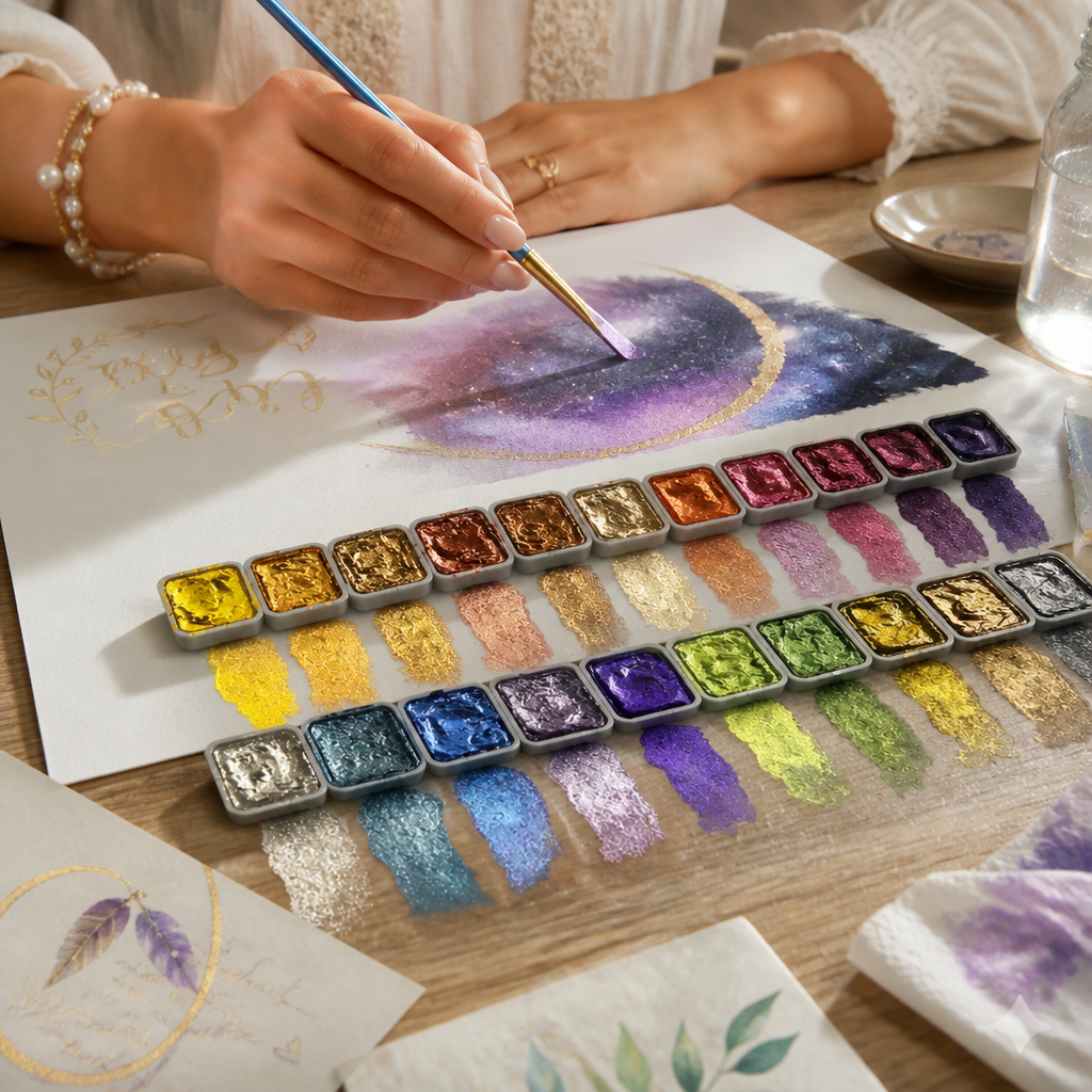 Vibrant Shimmer Pearl Pigment Set (60 Colors)