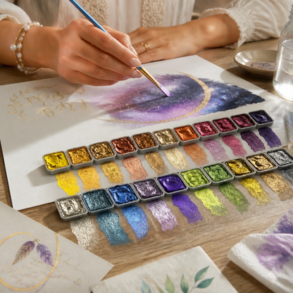 Vibrant Shimmer Pearl Pigment Set (60 Colors)