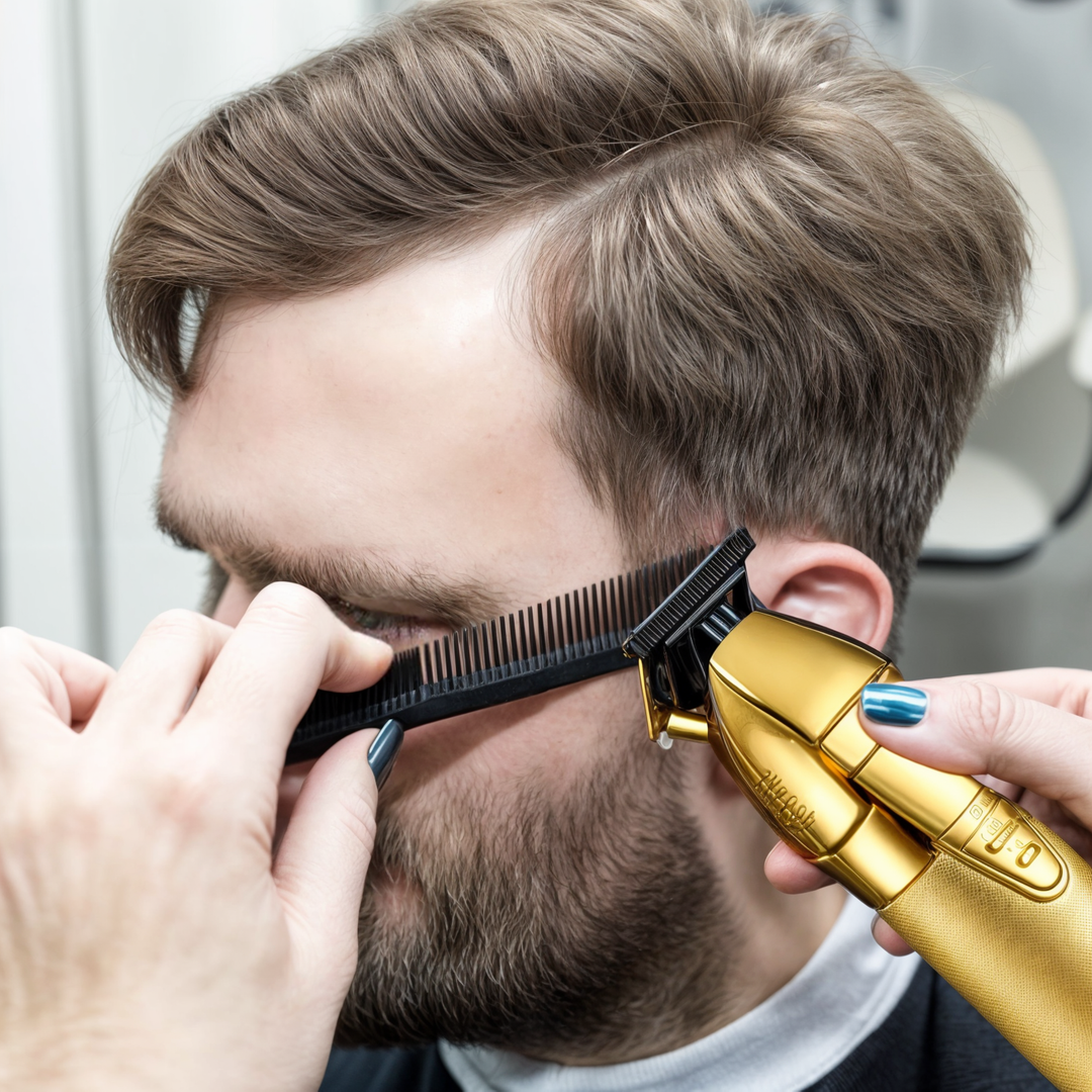 Tondeuse à cheveux professionnelle | Tondeuse ajustable pour hommes au design ergonomique | Entretien polyvalent pour tous types de cheveux