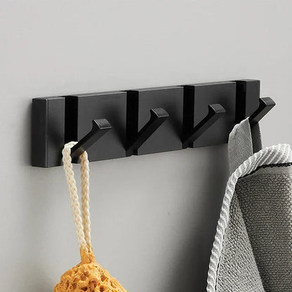 Space-Saving Folding Wall Hook | Stainless Steel Heavy Duty Coat Hook for Bathroom Towels, Bedroom Closet & Entryway | Modern Minimalist