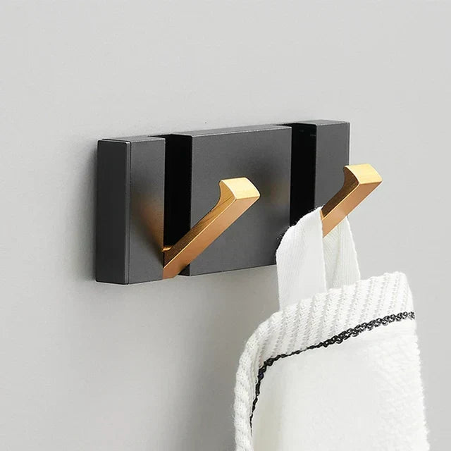 Space-Saving Folding Wall Hook | Stainless Steel Heavy Duty Coat Hook for Bathroom Towels, Bedroom Closet & Entryway | Modern Minimalist