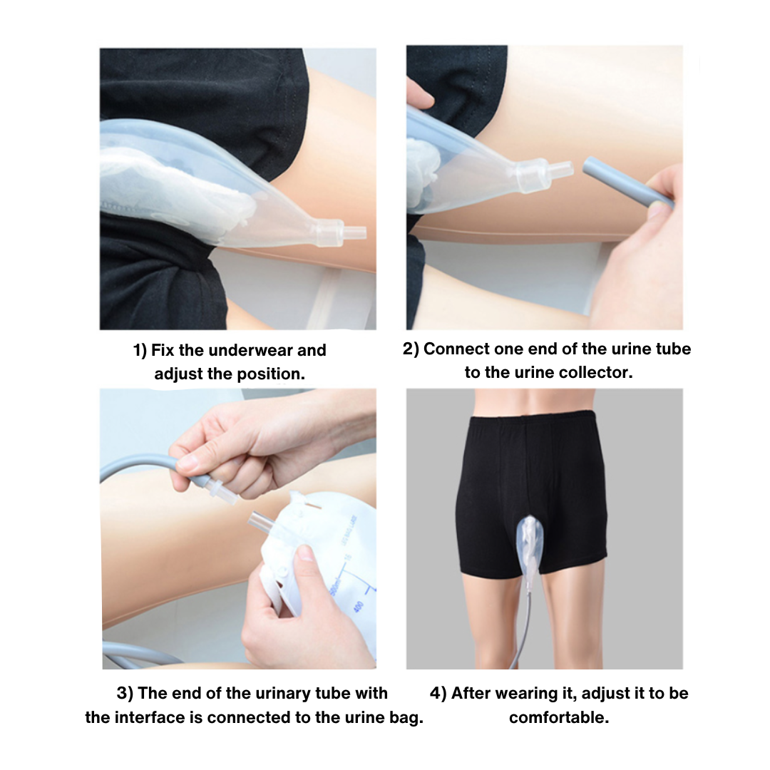 Comfort Fit | Sous-vêtement collecteur d'urine réutilisable de qualité médicale avec poche intégrée pour plus d'autonomie