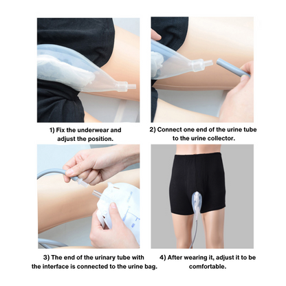 Comfort Fit | Sous-vêtement collecteur d'urine réutilisable de qualité médicale avec poche intégrée pour plus d'autonomie