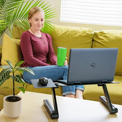 Support d'ordinateur portable portable en aluminium avec ventilation