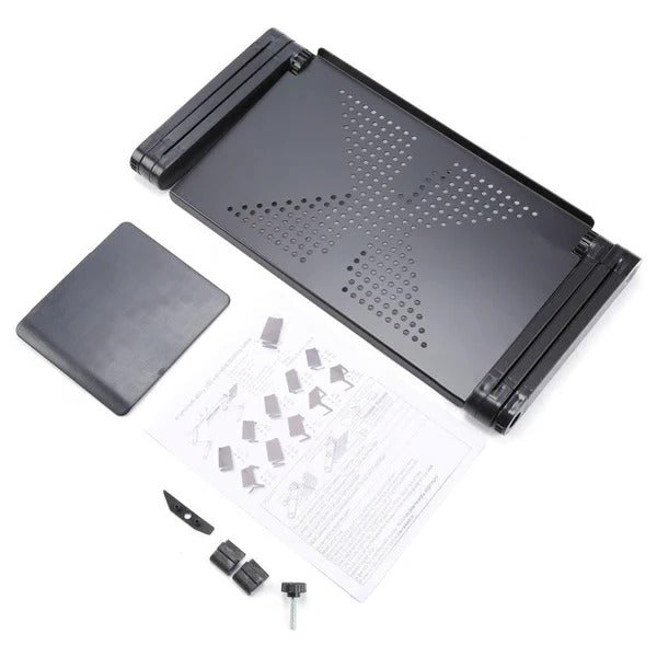 Support d'ordinateur portable portable en aluminium avec ventilation