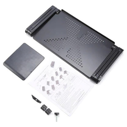 Support d'ordinateur portable portable en aluminium avec ventilation