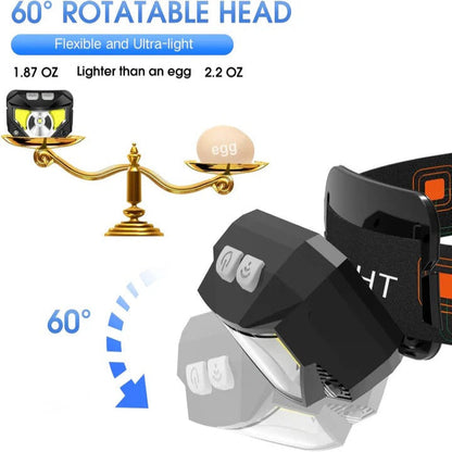 Projecteurs à LED lumineux avec capteur de mouvement, lot de 2