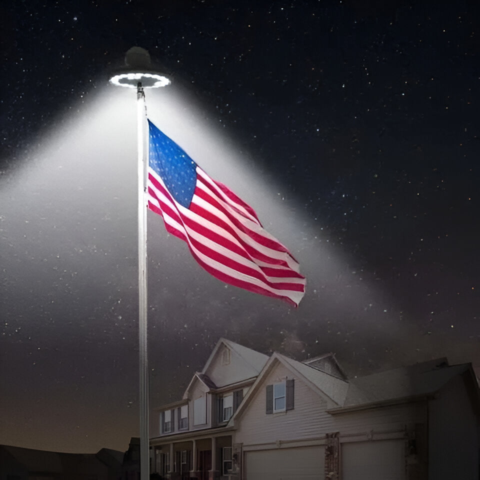 Éclairage LED étanche pour mât de drapeau extérieur