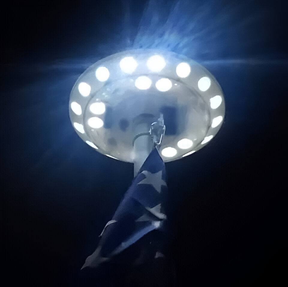 Éclairage LED étanche pour mât de drapeau extérieur