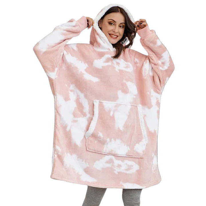 Sweat-couverture à capuche douillet pour adulte