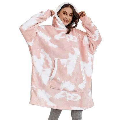 Sweat-couverture à capuche douillet pour adulte