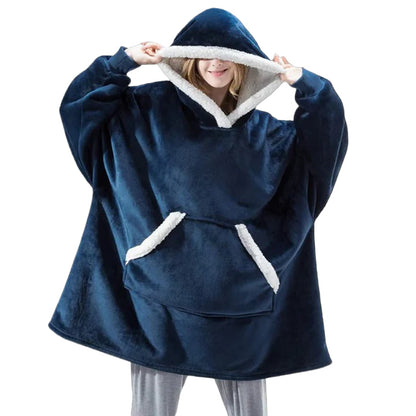 Sweat-couverture à capuche douillet pour adulte