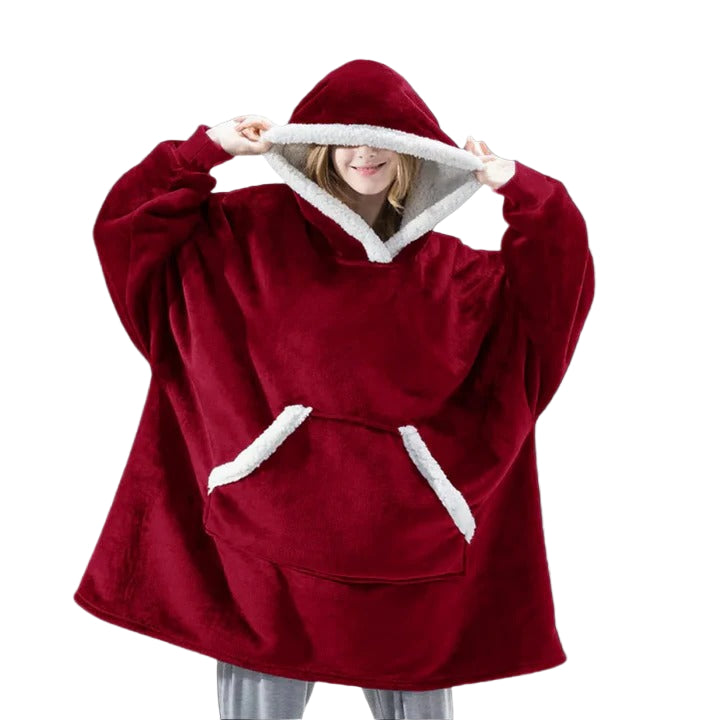 Sweat-couverture à capuche douillet pour adulte