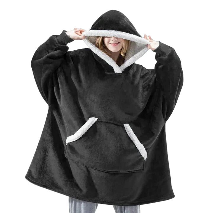 Sweat-couverture à capuche douillet pour adulte