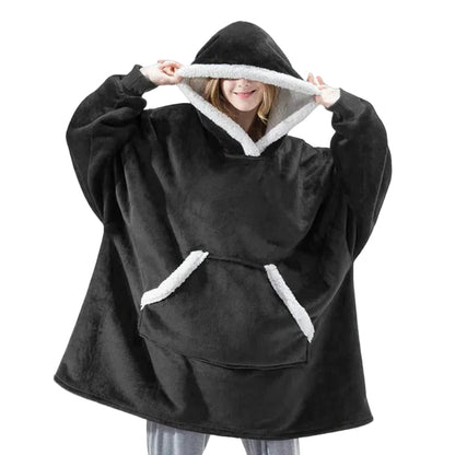 Sweat-couverture à capuche douillet pour adulte