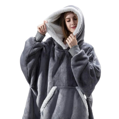 Sweat-couverture à capuche douillet pour adulte