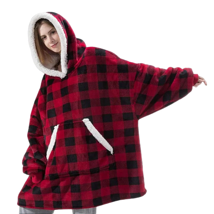 Sweat-couverture à capuche douillet pour adulte