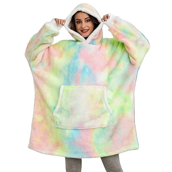 Sweat-couverture à capuche douillet pour adulte