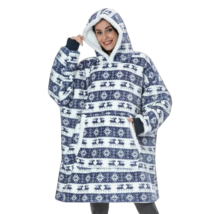 Sweat-couverture à capuche douillet pour adulte