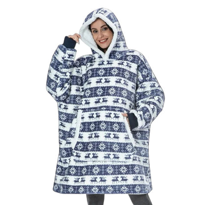 Sweat-couverture à capuche douillet pour adulte