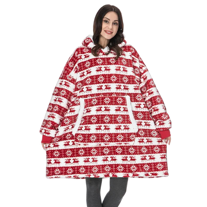 Sweat-couverture à capuche douillet pour adulte