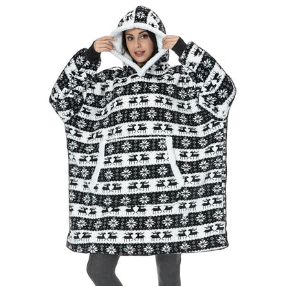 Sweat-couverture à capuche douillet pour adulte