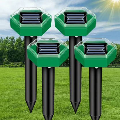 Outdoor Pest Repellent Solar Stakes, 4 Pack - Ortekor