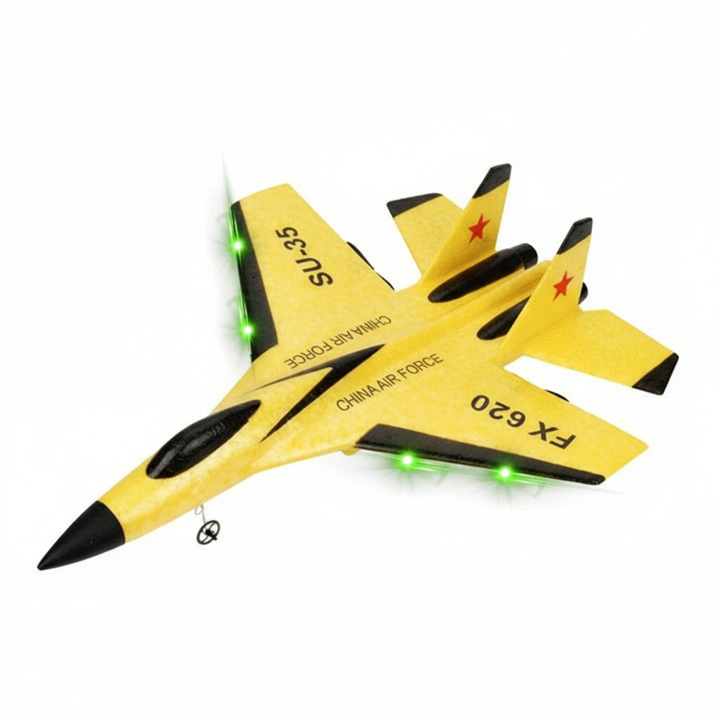 Avion télécommandé LED RC, Planeur radio 2,4 GHz
