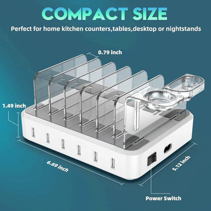 Station de chargement USB multiple compacte