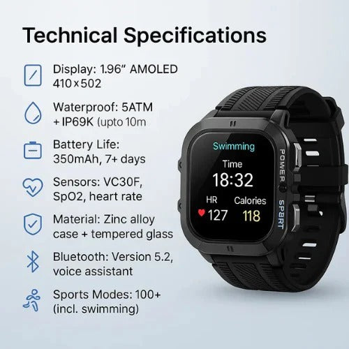 Montre de sport étanche
